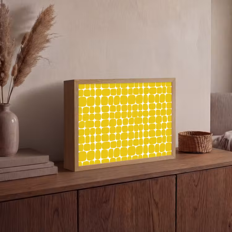 Lightbox - Wandlamp - Stippen - Modern - Geel — 4