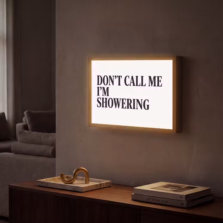 Lightbox - Wandlamp - Tekst - Modern - Zwart - Wit — 2