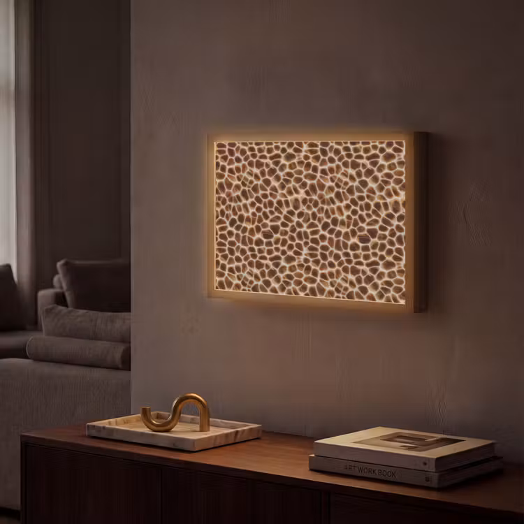 Lightbox - Wandlamp - Schildpad - Bruin - Patroon — 2