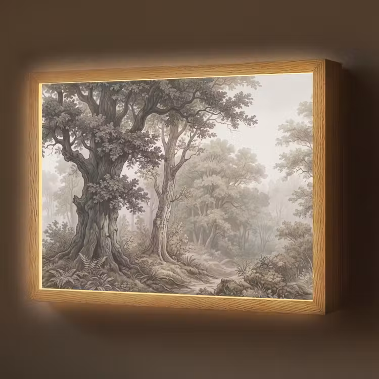 Lightbox - Wandlamp - Natuur - Bos - Eik — 1