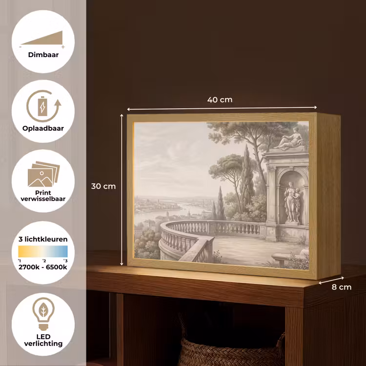 Lightbox - Wandlamp - Terras - Stad - Uitzicht - Rivier — 10