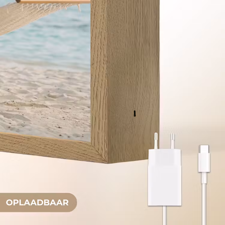 Lightbox - Wandlamp - Hangmat - Strand - Wit — 7