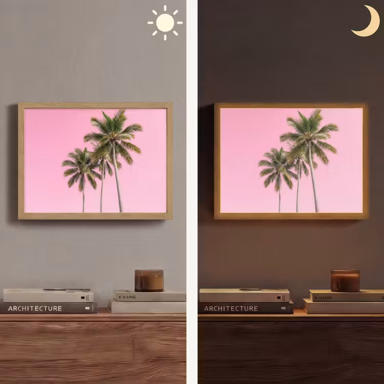 Lightbox - Wandlamp - Palmboom - Tropisch - Pink — 6