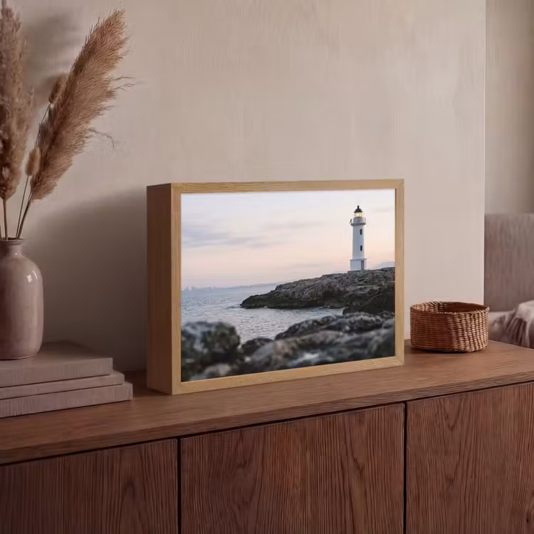 Lightbox - Wandlamp - Rotsen - Vuurtoren - Wit — 4