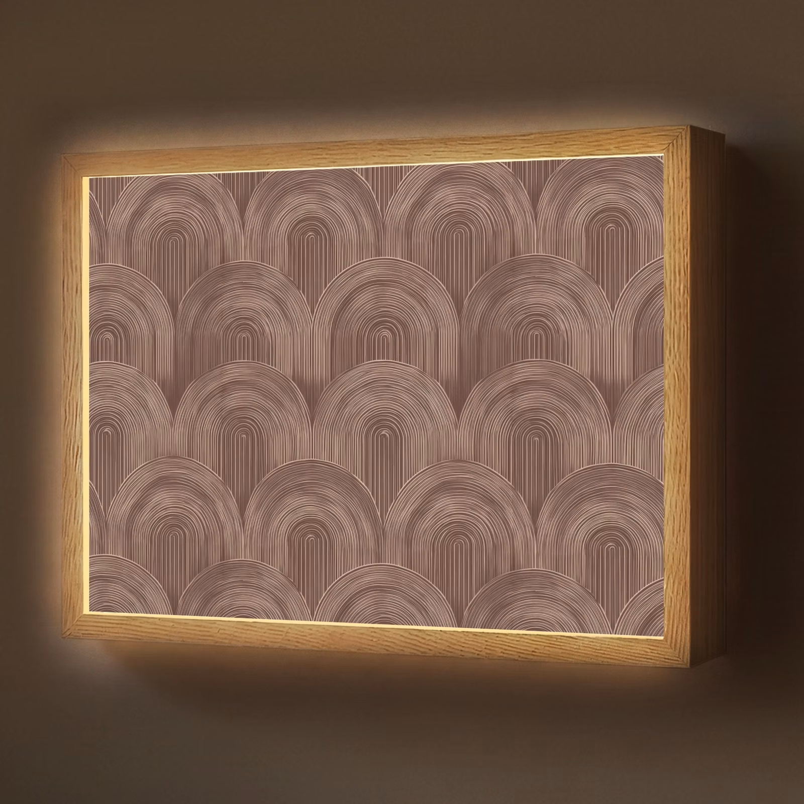 Lightbox - Wandlamp - Ritmisch - Effect - Bruin — 1