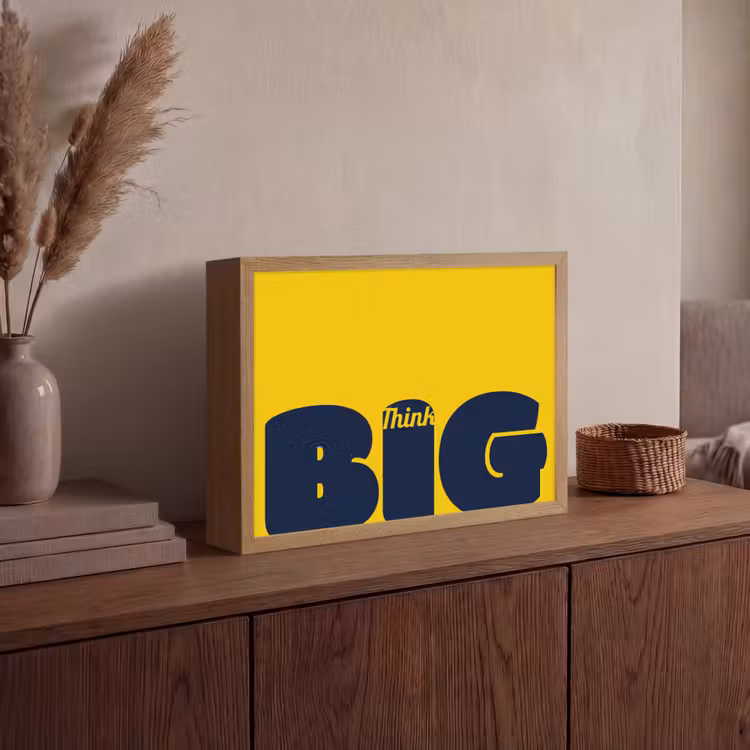 Lightbox - Wandlamp - Geel - Think big - Grafisch — 4