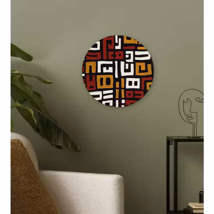 Muurcirkel - Abstract - Patroon - Rood — 3
