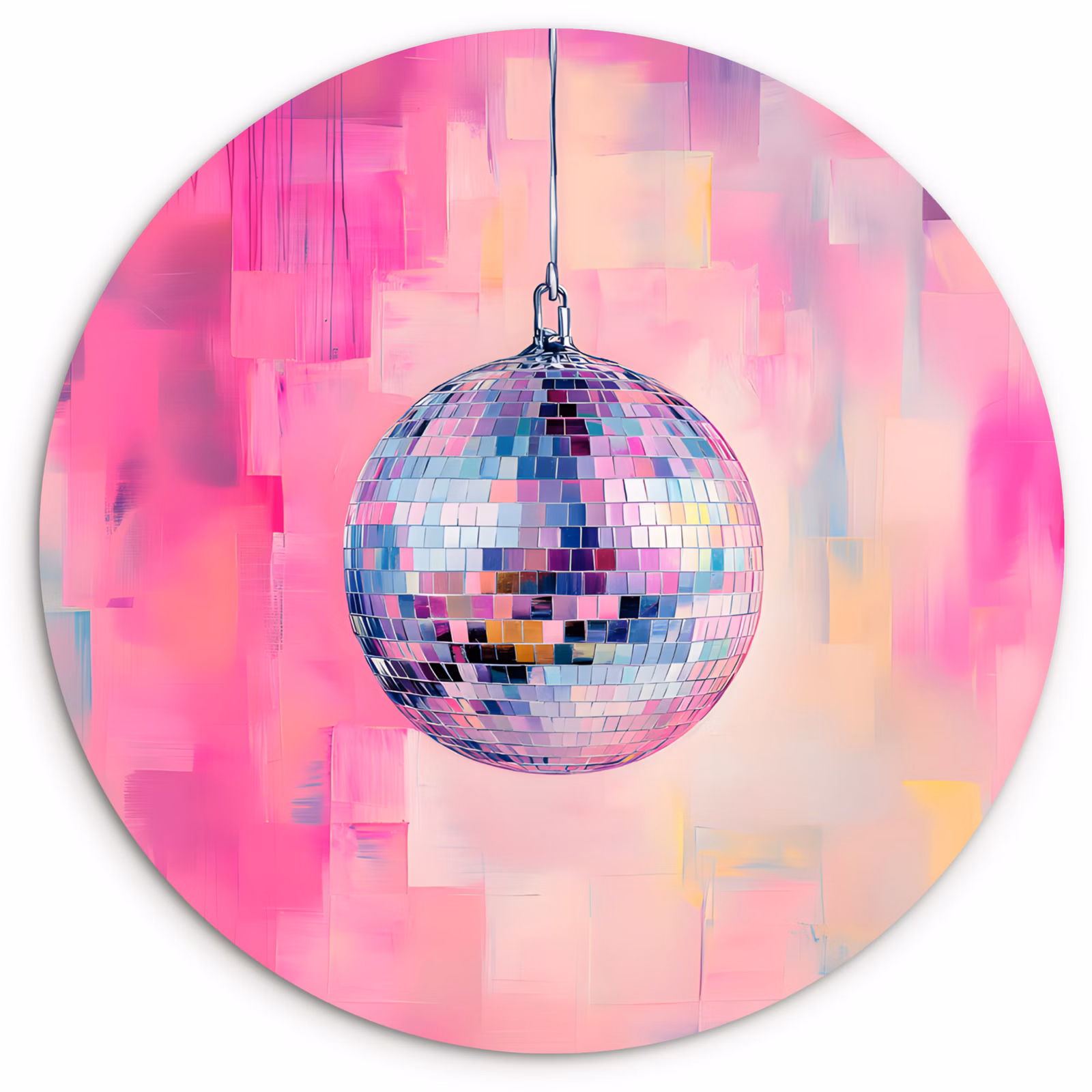 Muurcirkel - Discobal - Pink - Verf — 1