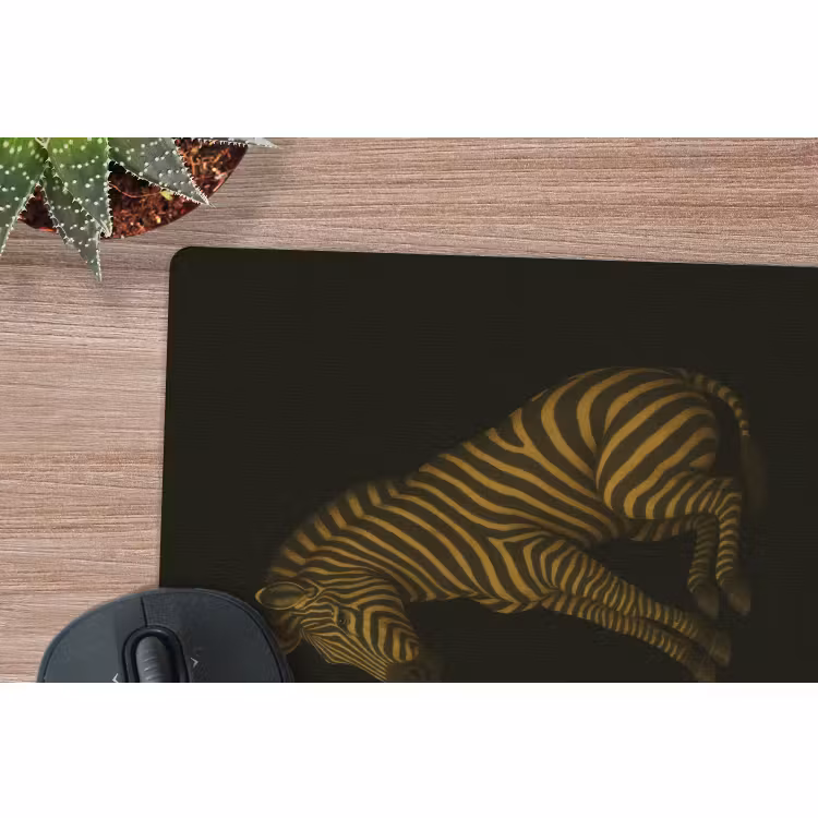 Muismat - Zebra - Strepen - Goud — 5