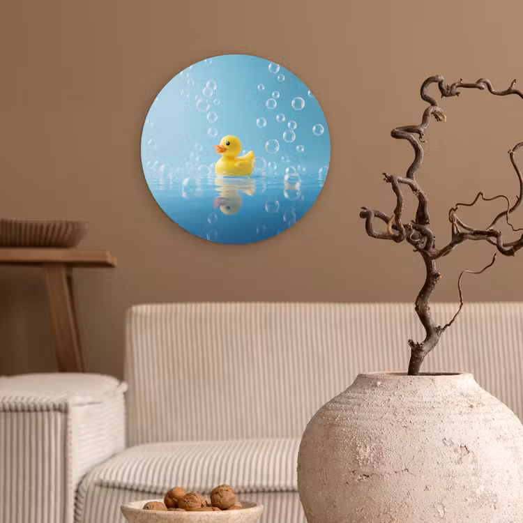 Muurcirkel - Bubbels - Badeend - Geel — 2