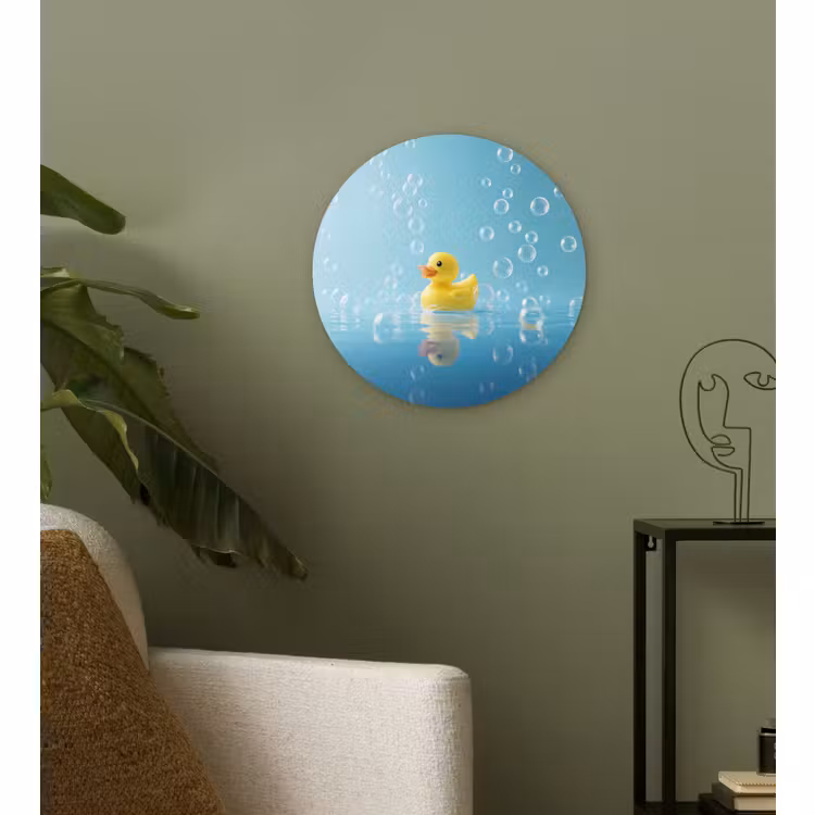 Muurcirkel - Bubbels - Badeend - Geel — 3