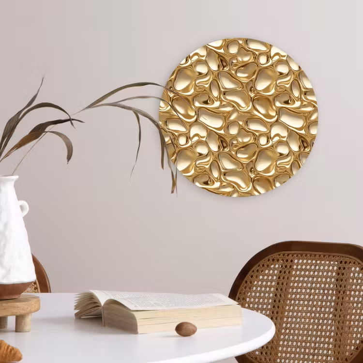 Muurcirkel - Abstract - Modern - Goud — 4