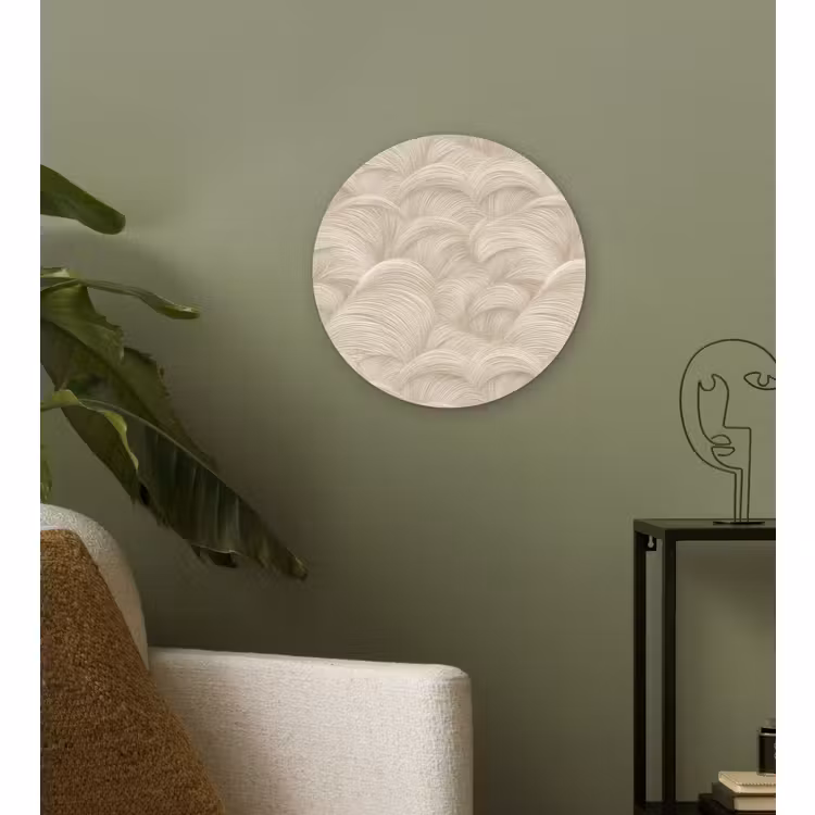 Muurcirkel - Bogen - Patroon - Beige — 3