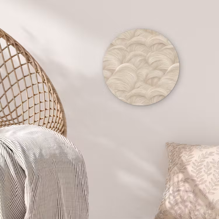 Muurcirkel - Bogen - Patroon - Beige — 5