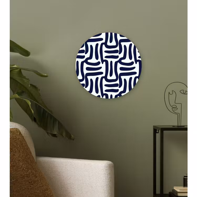Muurcirkel - Abstract - Modern - Blauw — 3