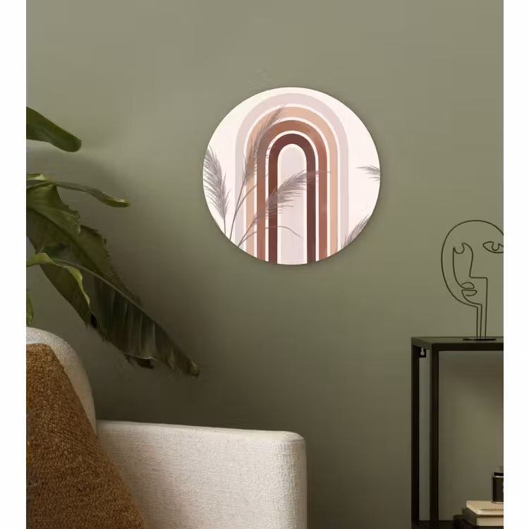 Muurcirkel - Abstract - Bogen - Plant - Boho - Beige — 3