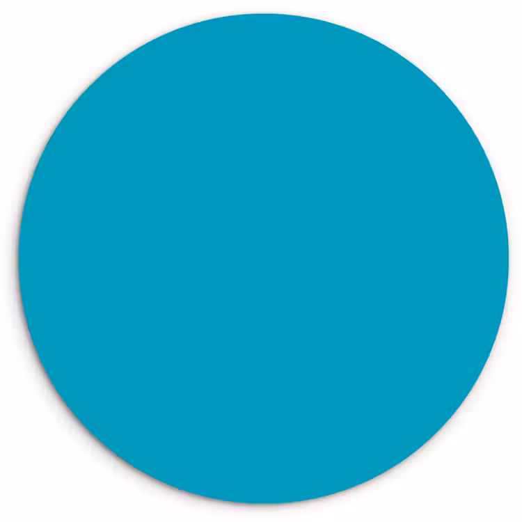 Muurcirkel - Deep - Turquoise - Turkoois — 1