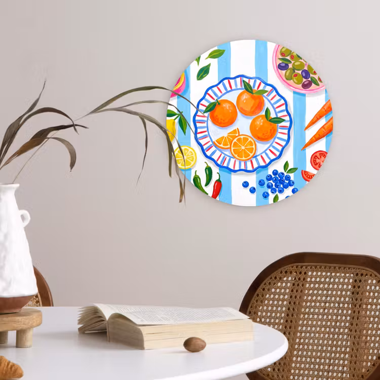 Muurcirkel - Eten - Vers - Illustratie — 4