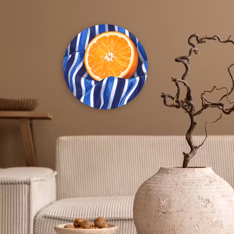 Muurcirkel - Eten - Fruit - Oranje — 2