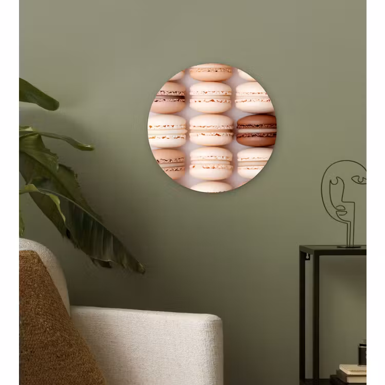 Muurcirkel - Macarons - Beige - Bruin — 3