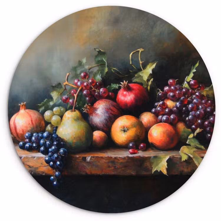 Muurcirkel - Rustiek - Stilleven - Fruit — 1