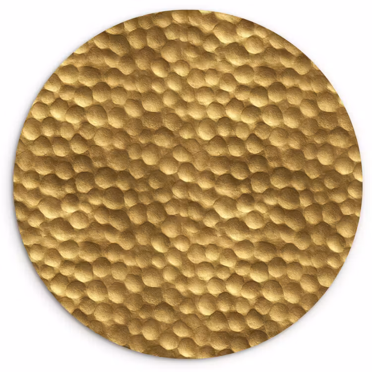 Muurcirkel - Metaal - Dynamisch - Goud — 1