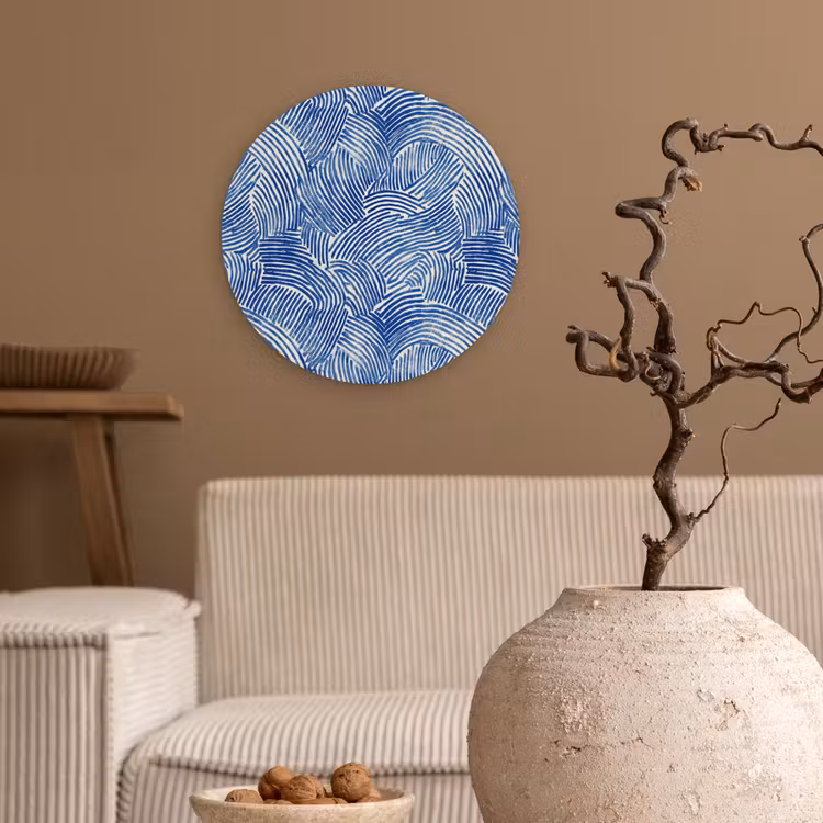 Muurcirkel - Modern - Abstract - Blauw — 2
