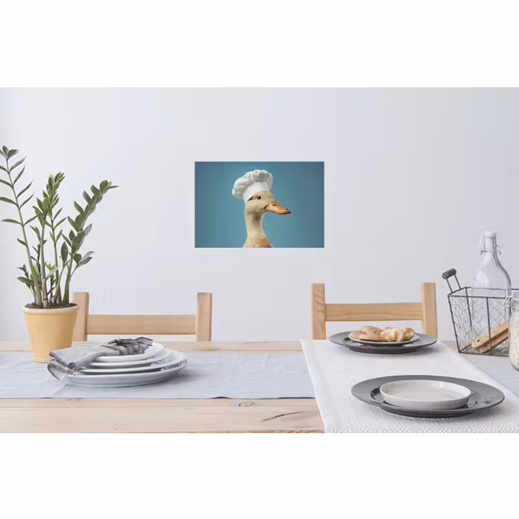 Muursticker - Eend - Koksmuts - Cute - Vogel — 3