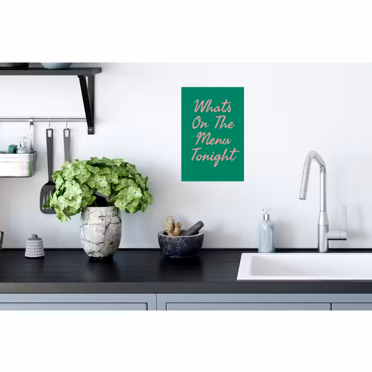 Muursticker - Menu - Quote - Roze — 2