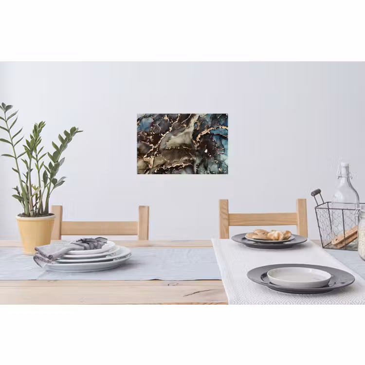Muursticker - Marmer - Goud - Groen — 3