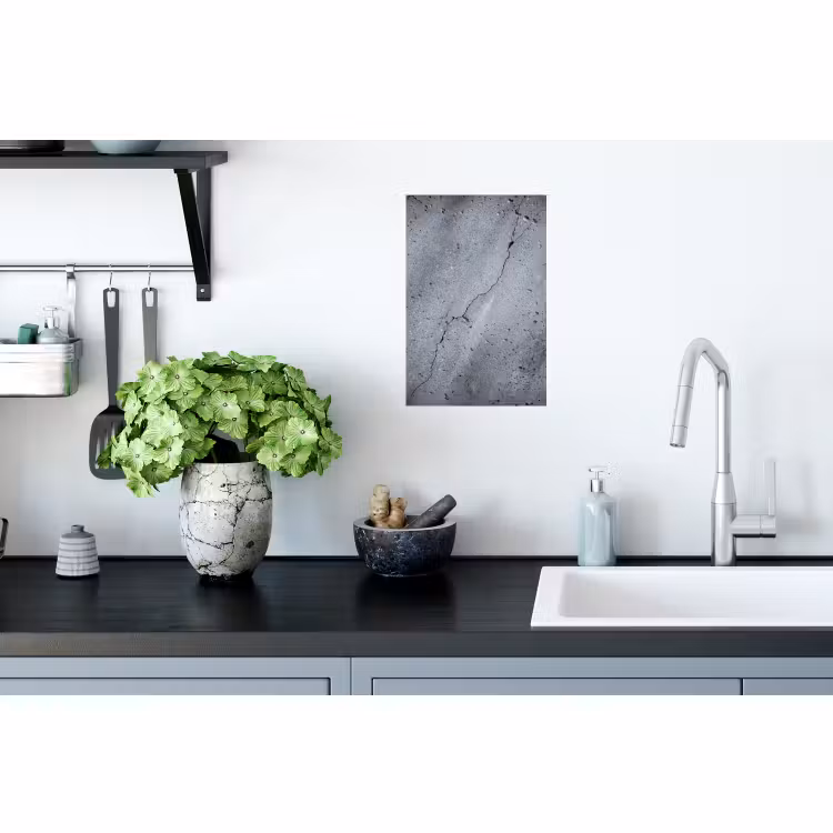 Muursticker - Beton - Grijs - Scheur — 2