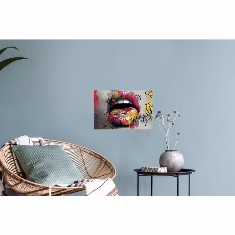 Muursticker - Lippen - Graffiti - Expressief — 4