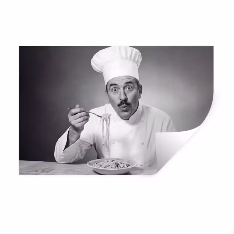 Muursticker - Chef - Spaghetti - Pasta — 1