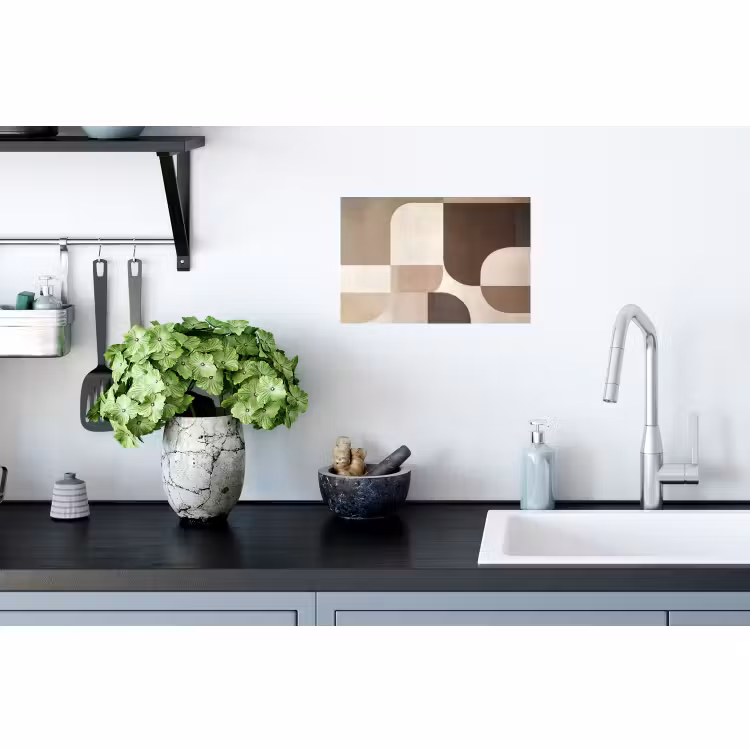 Muursticker - Geometrisch - Geweven structuur - Modern — 2