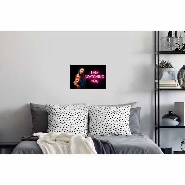 Muursticker - Man - Tekst - Neon — 5