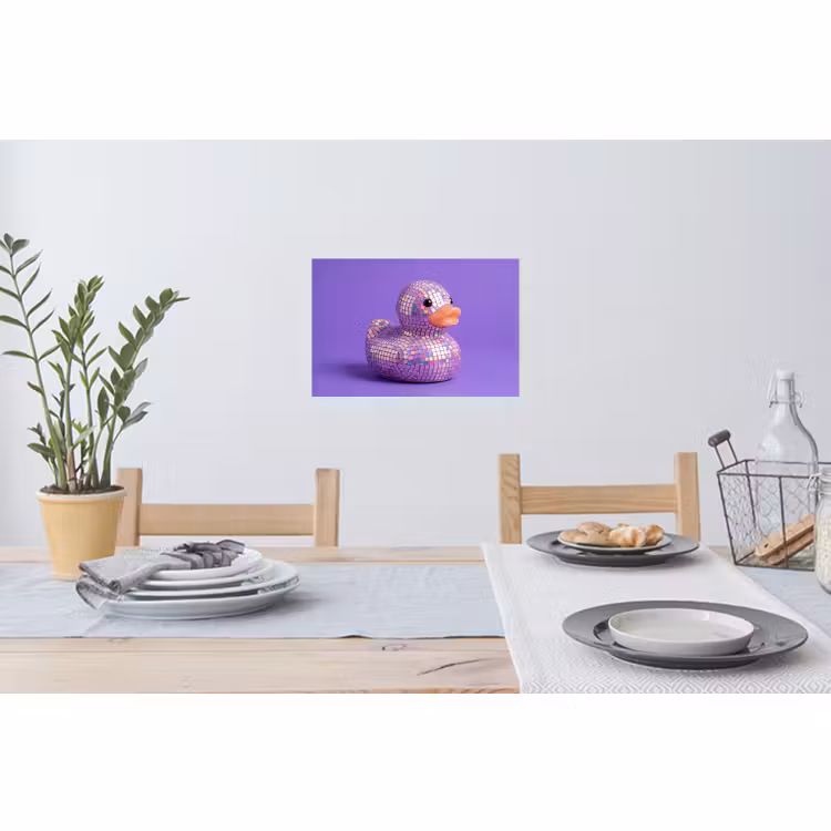 Muursticker - Disco - Eend - Paars — 3