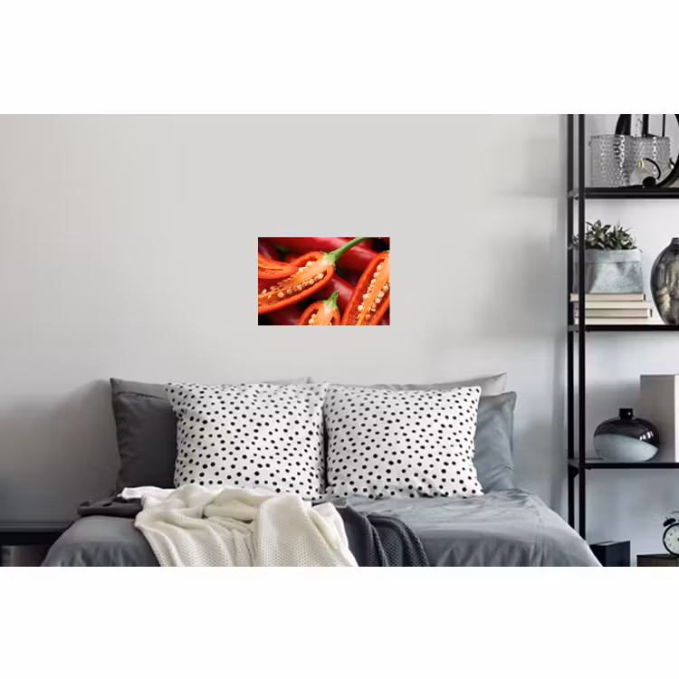 Muursticker - Chilipeper - Open - Rood — 5