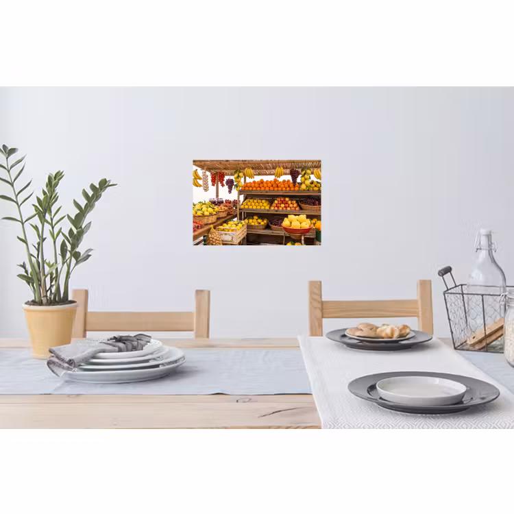 Muursticker - Marktkraam - Fruit - Vers — 3