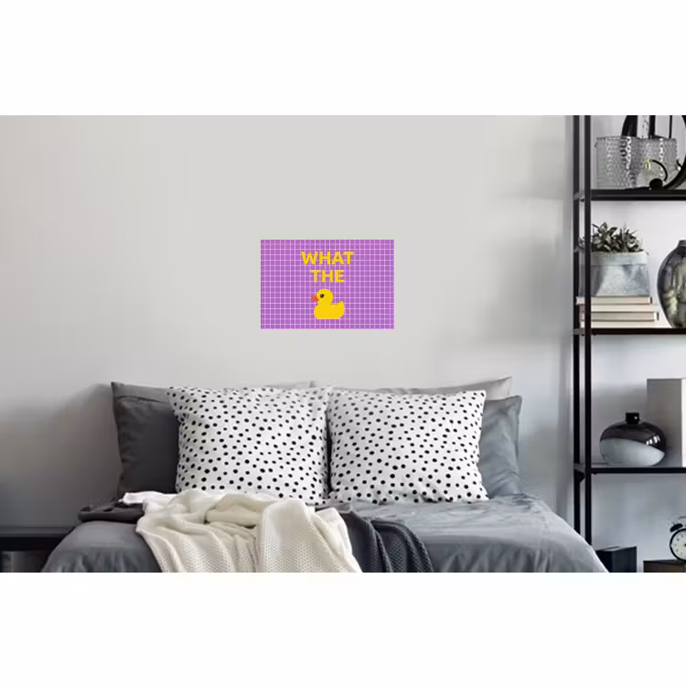 Muursticker - Tekst - Eend - Paars — 5