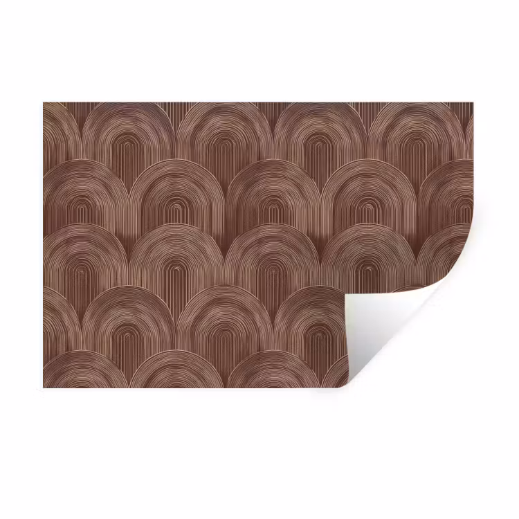 Muursticker - Ritmisch - Effect - Bruin — 1