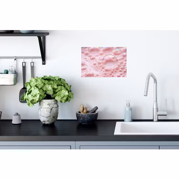 Muursticker - Schuim - Structuur - Roze — 2