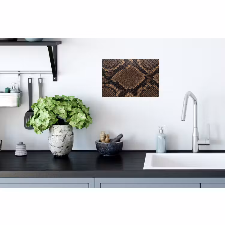 Muursticker - Python - Schubben - Brons — 2