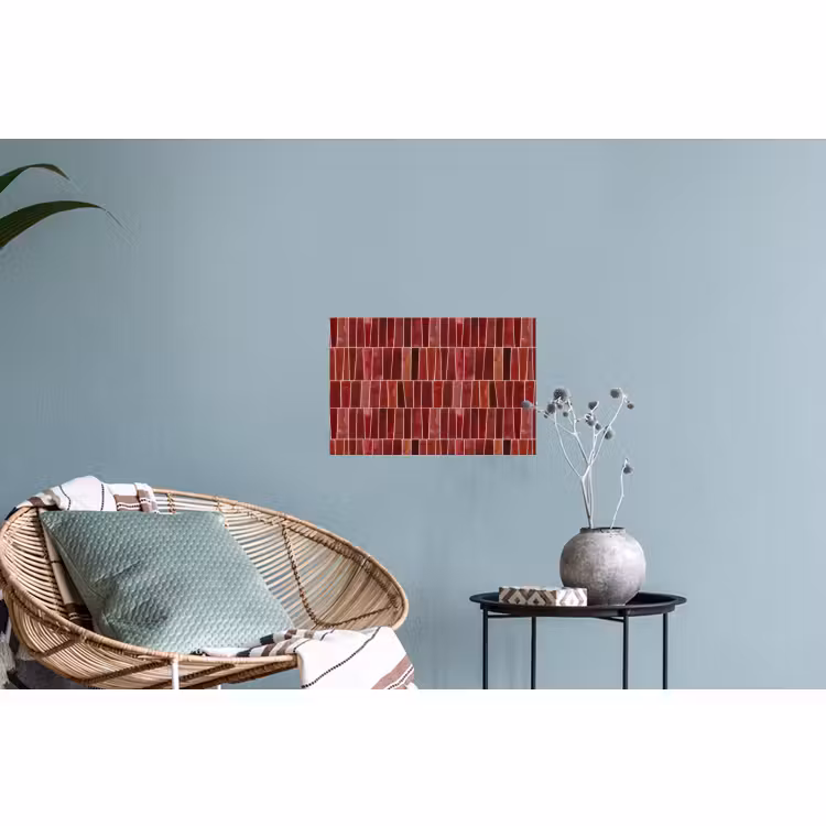 Muursticker - Tegels - Modern - Structuur - Dieprood — 4
