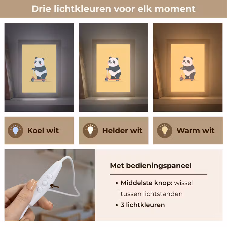 Nachtlampje - Panda - Step - Geel — 5