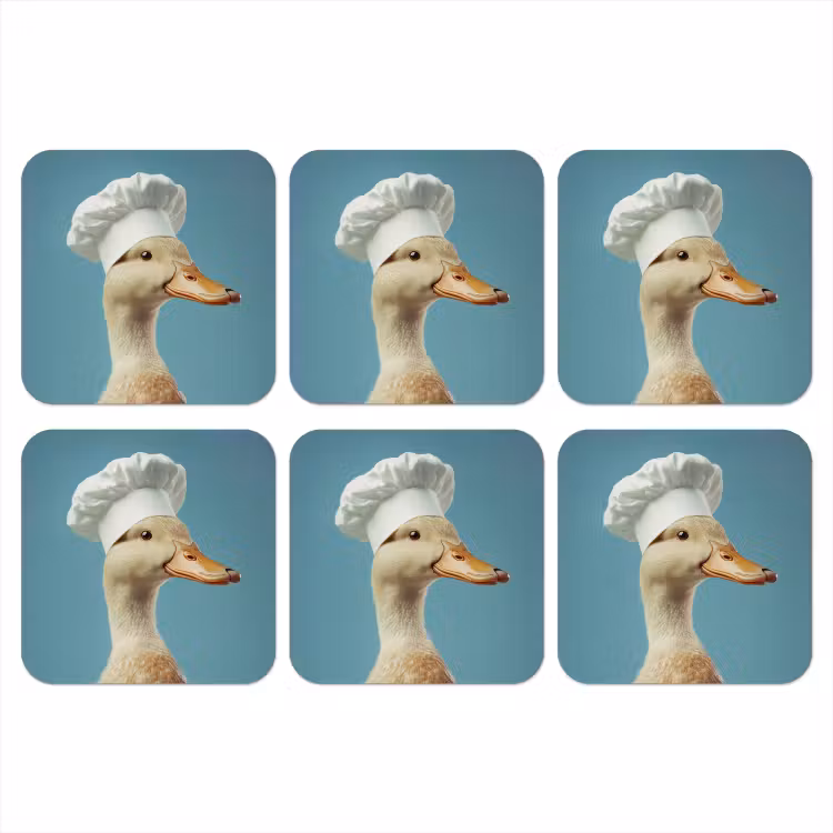 Onderzetter​ - Eend - Koksmuts - Cute - Vogel — 1