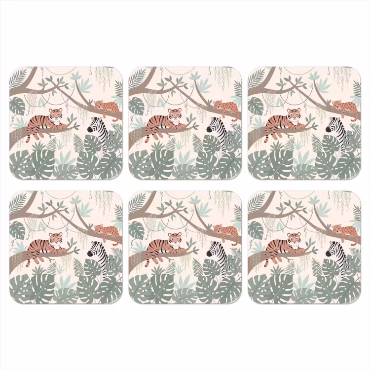 Onderzetter​ - Jungle - Rustiek - Pastel — 1