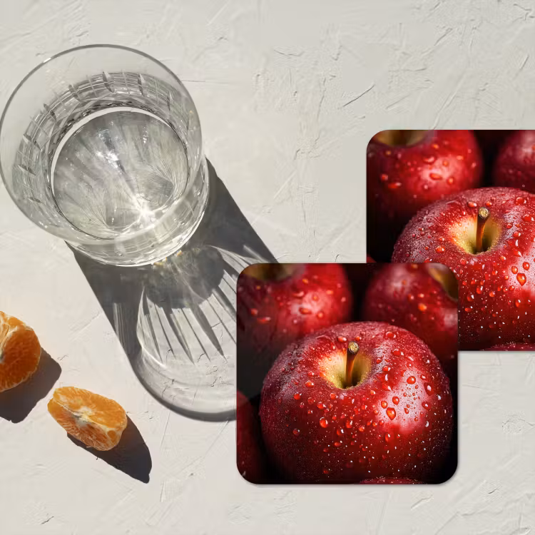 Onderzetter​ - Rood - Appels - Fruit — 2
