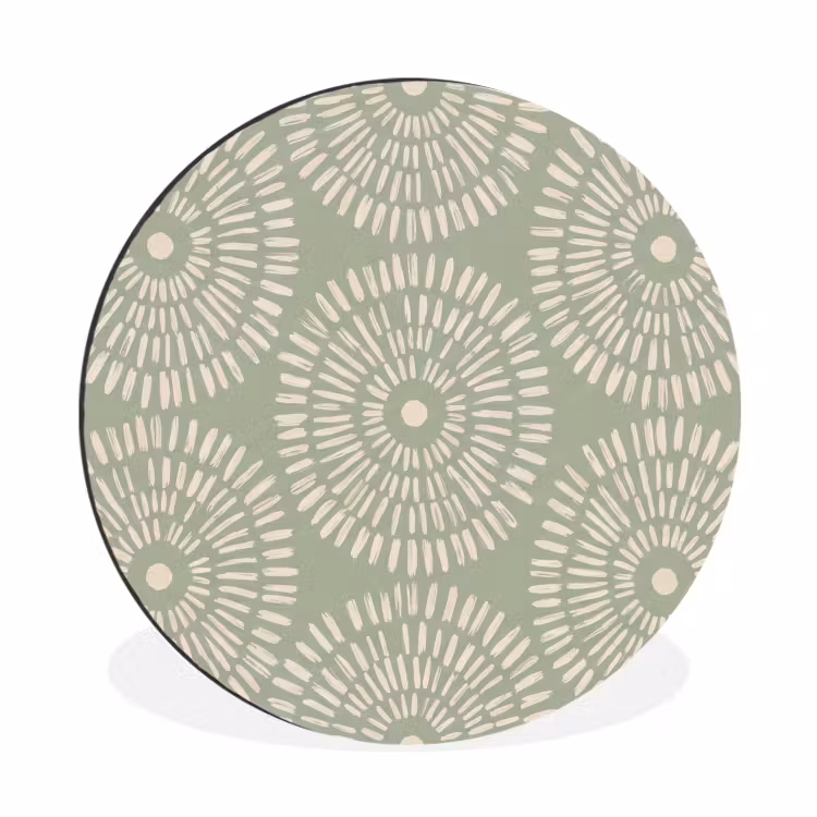 Patroon - Cirkels - Abstract - Modern - Groen — 1