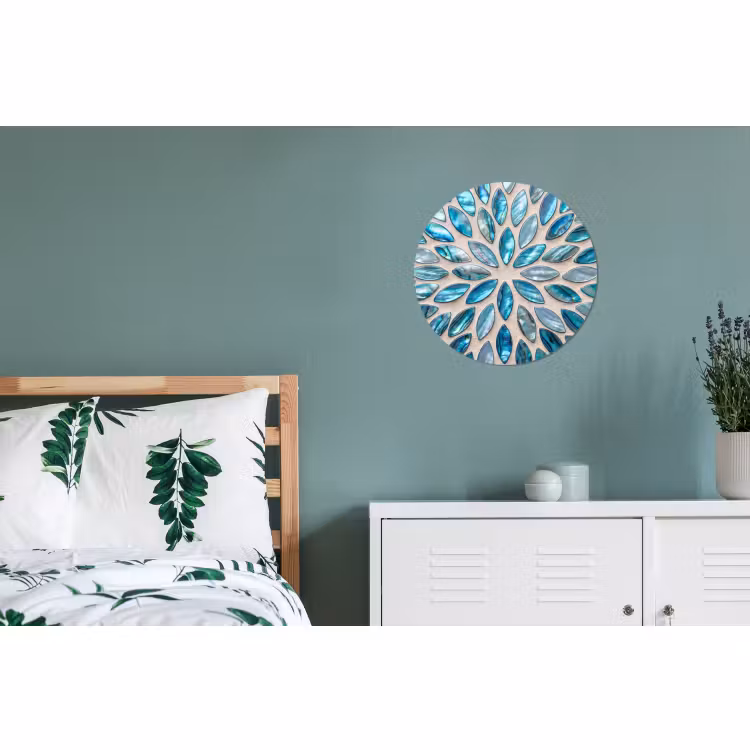 Patroon - Glans - Abstract - Blauw - Decoratie — 4