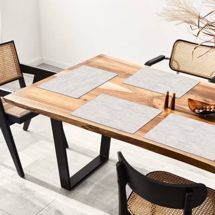 Placemat - 6 stuks - Muur - Wit - Bakstenen — 3